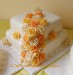 Svatební dort v bílem-hlavní dort 1