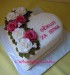 Svatební dort s růžemi-děkovac srdčko za syna